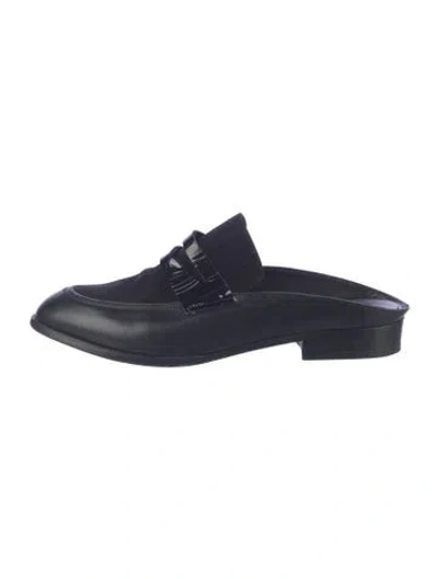 Pre-owned Robert Clergerie Leather Mules In Blue