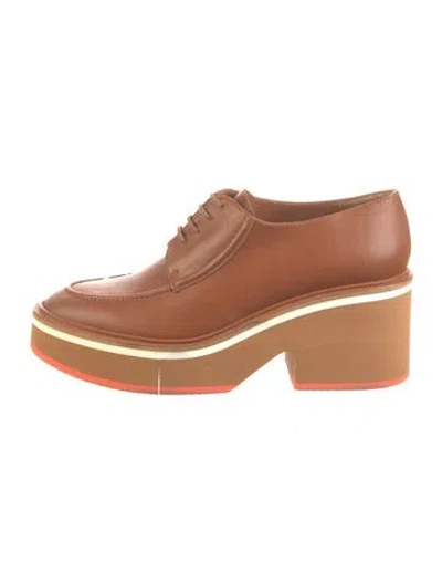 Pre-owned Robert Clergerie Leather Mules In Brown