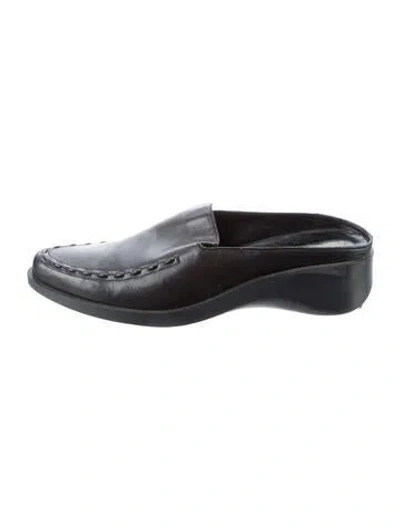Pre-owned Robert Clergerie Leather Mules In Brown