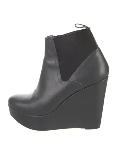 Pre-owned Robert Clergerie Leather Mules In Gray