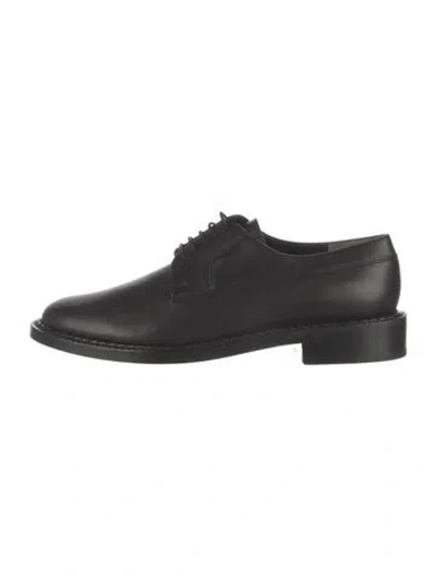 Pre-owned Robert Clergerie Leather Oxfords In Black