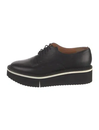 Pre-owned Robert Clergerie Leather Oxfords In Black