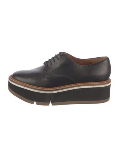 Pre-owned Robert Clergerie Leather Oxfords In Black