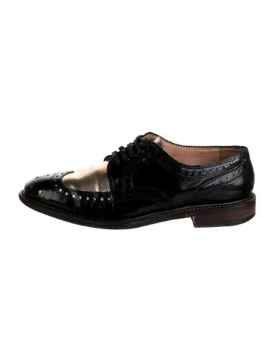 Pre-owned Robert Clergerie Leather Oxfords In Black