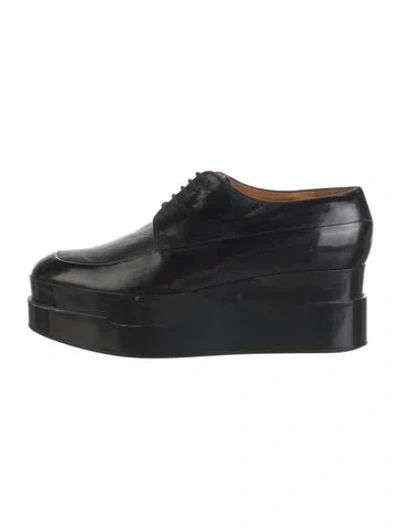 Pre-owned Robert Clergerie Leather Oxfords In Black