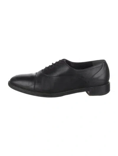Pre-owned Robert Clergerie Leather Oxfords In Black