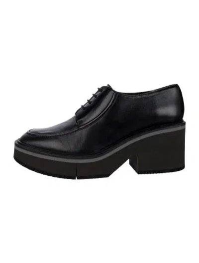 Pre-owned Robert Clergerie Leather Oxfords In Black