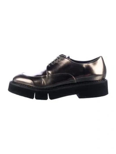 Pre-owned Robert Clergerie Leather Oxfords In Black/blue