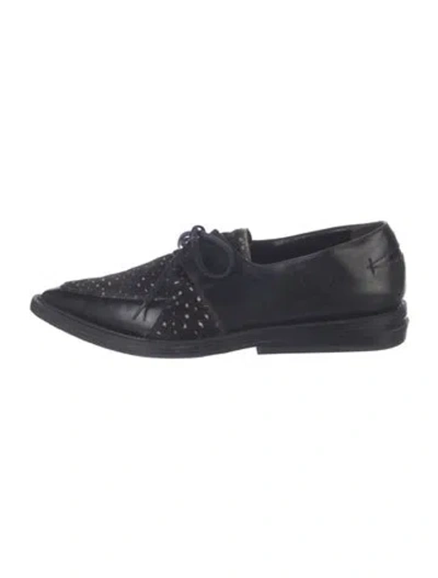 Pre-owned Robert Clergerie Leather Oxfords In Blue