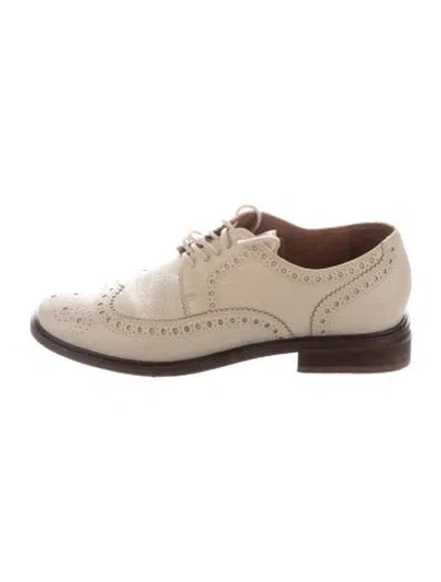 Pre-owned Robert Clergerie Leather Oxfords In Neutrals