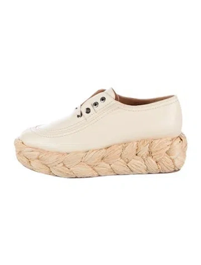 Pre-owned Robert Clergerie Leather Oxfords In Neutrals