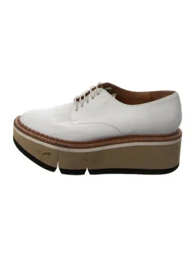 Pre-owned Robert Clergerie Leather Oxfords In White