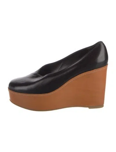 Pre-owned Robert Clergerie Leather Pumps In Black