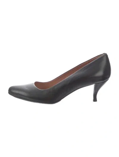 Pre-owned Robert Clergerie Leather Pumps In Black