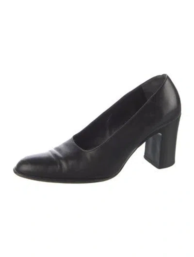 Pre-owned Robert Clergerie Leather Pumps In Black/blue