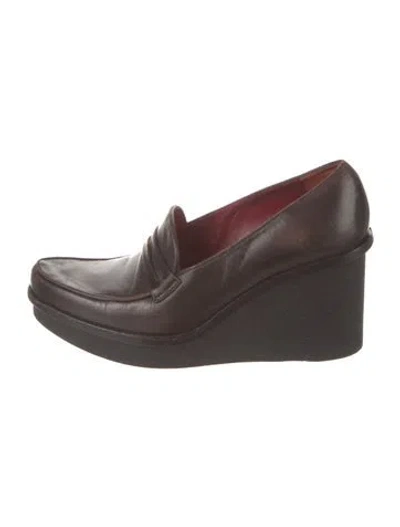 Pre-owned Robert Clergerie Leather Pumps In Brown