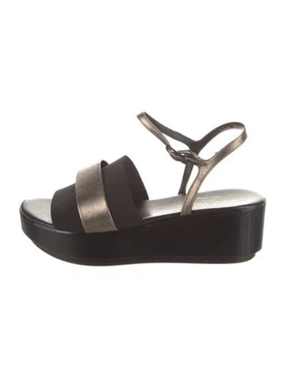 Pre-owned Robert Clergerie Leather Sandals In Black