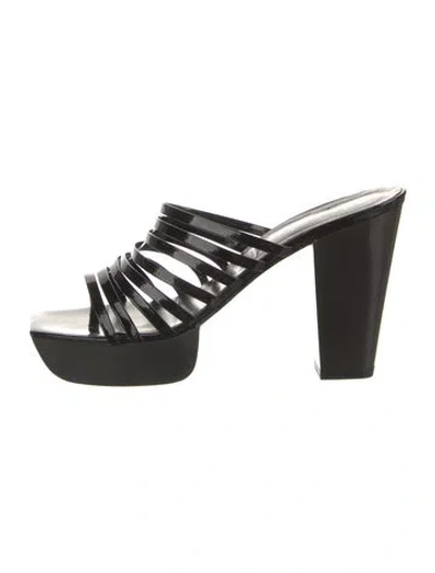 Pre-owned Robert Clergerie Leather Sandals In Black