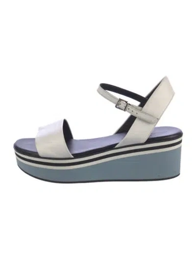 Pre-owned Robert Clergerie Leather Sandals In Blue