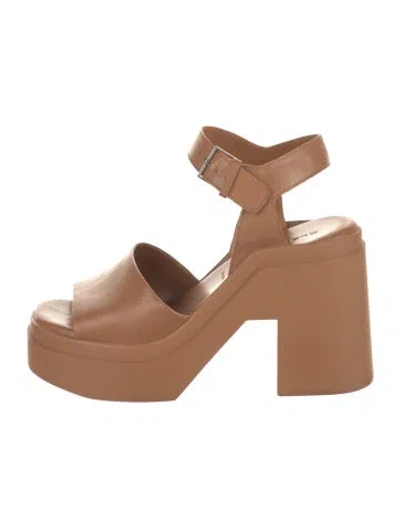 Pre-owned Robert Clergerie Leather Sandals In Brown