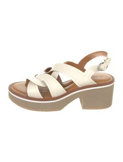 Pre-owned Robert Clergerie Leather Sandals In Brown