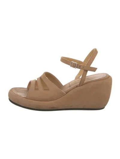 Pre-owned Robert Clergerie Leather Sandals In Neutral