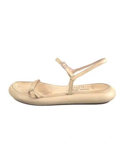 Pre-owned Robert Clergerie Leather Sandals In Neutrals
