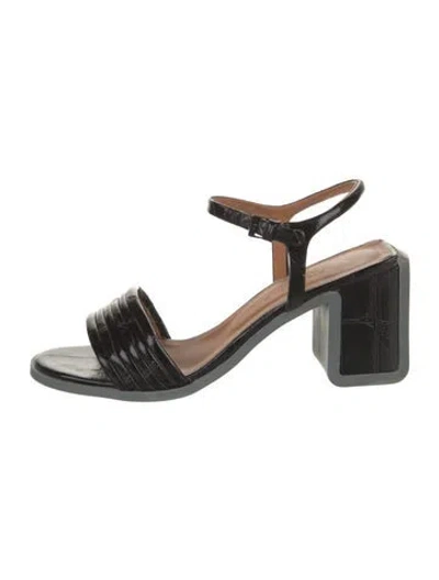 Pre-owned Robert Clergerie Leather Sandals In Silver