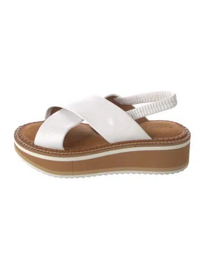 Pre-owned Robert Clergerie Leather Sandals In White
