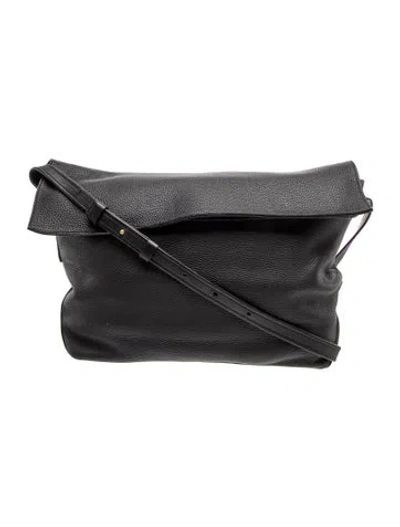 Pre-owned Robert Clergerie Leather Shoulder Bag In Black