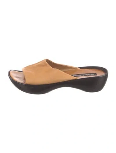 Pre-owned Robert Clergerie Leather Slides