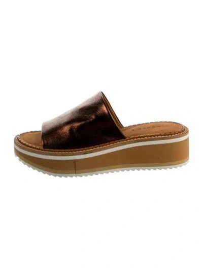 Pre-owned Robert Clergerie Leather Slides