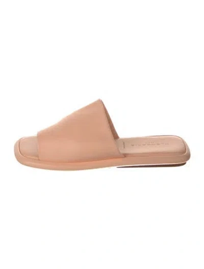 Pre-owned Robert Clergerie Leather Slides In Brown