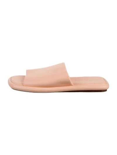 Pre-owned Robert Clergerie Leather Slides In Brown