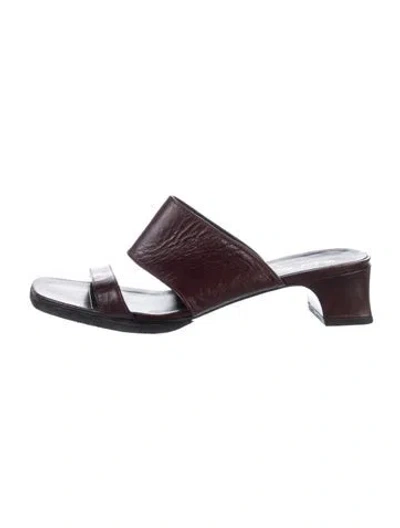 Pre-owned Robert Clergerie Leather Slides In Multi