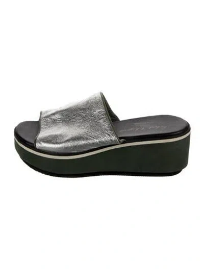 Pre-owned Robert Clergerie Leather Slides In Multi
