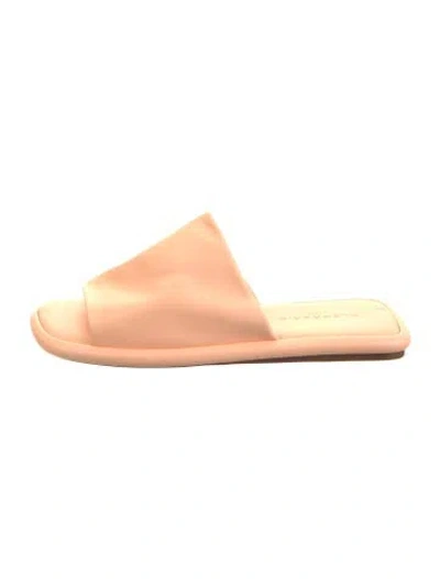 Pre-owned Robert Clergerie Leather Slides In Pink