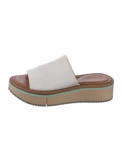 Pre-owned Robert Clergerie Leather Slides In White