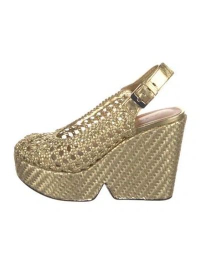 Pre-owned Robert Clergerie Leather Slingback Sandals