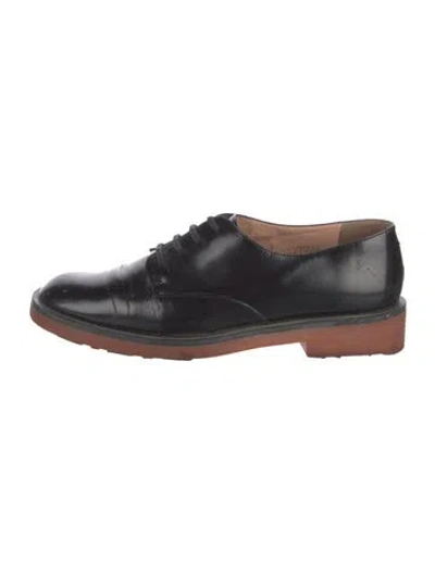 Pre-owned Robert Clergerie Leather Sneakers In Black