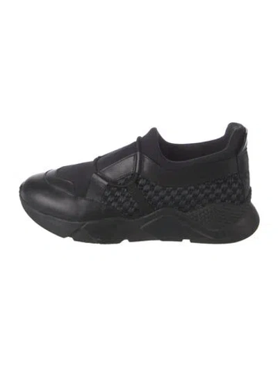 Pre-owned Robert Clergerie Leather Sneakers In Black