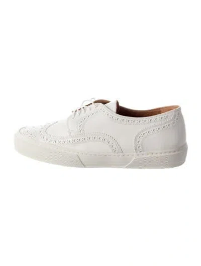 Pre-owned Robert Clergerie Leather Sneakers In Grey