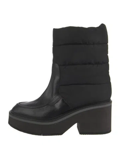 Pre-owned Robert Clergerie Leather Snow Boots In Black