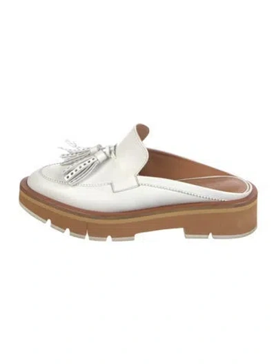 Pre-owned Robert Clergerie Leather Tassel Accents Mules In Multi