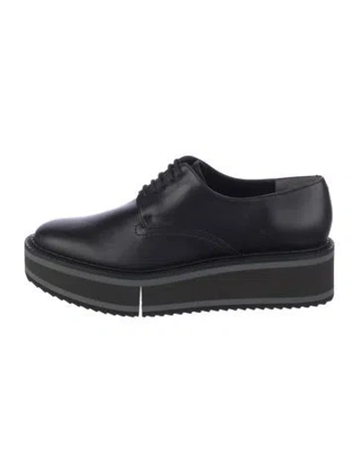 Pre-owned Robert Clergerie Leather Wedge Sneakers In Blue