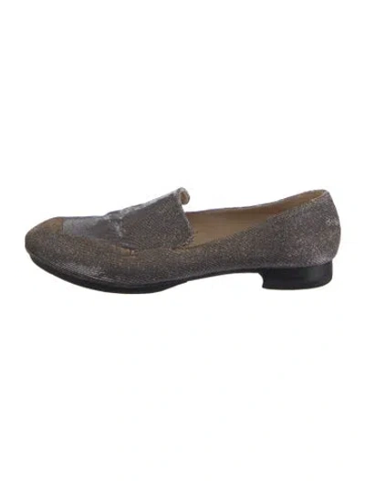 Pre-owned Robert Clergerie Mesh Printed Loafers