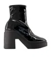 Robert Clergerie Nina 100mm Patent Ankle Boots In Black