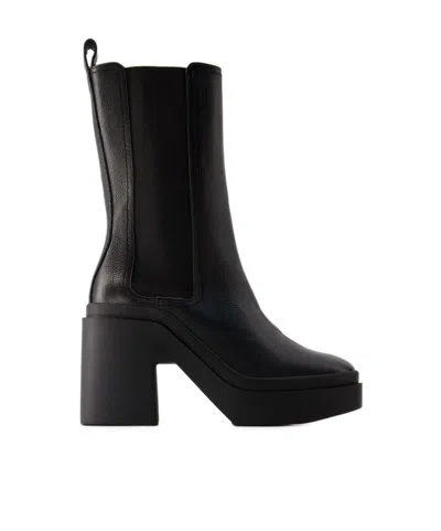 Robert Clergerie Nolan 110mm Leather Boots In Black