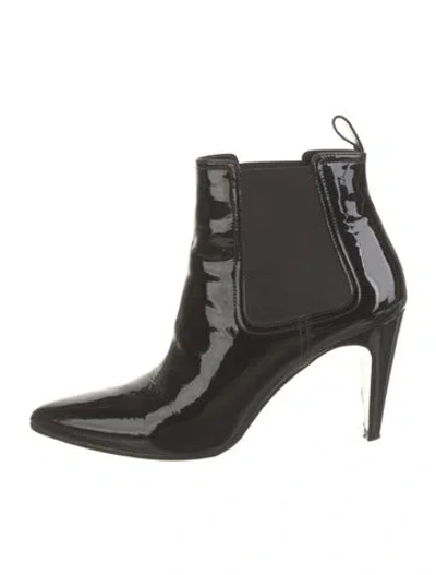 Pre-owned Robert Clergerie Patent Leather Boots In Black