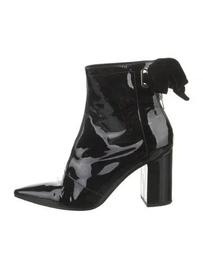 Pre-owned Robert Clergerie Patent Leather Boots In Black
